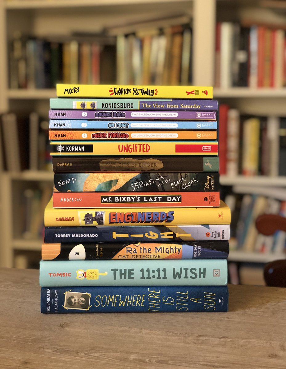 Jarrett_Lerner's tweet image. Here’s a November #KidsNeedBooks giveaway.

EDUCATORS or LIBRARIANS: RT this tweet to enter to win this stack of books for your students or patrons.

I’ll be doing at least one such #KidsNeedBooks giveaway a month for the rest of this school year. 💛📚💛📚💛