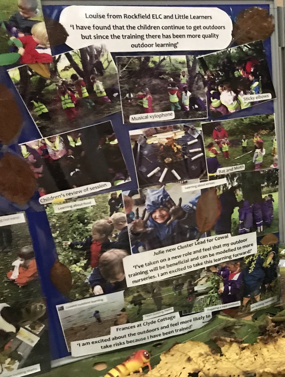 Katconasg's tweet photo. Our leaders of outdoor learning inspired the audience with stories of their outdoor adventures- 3 months on from their @wildthingsUK training. They also shared their learning. Look at those comments! #ABEY2018 #ELC1140 @BullochLisa @Thrive_Outdoors @Rachcowps @KatyladySmith https://t.co/Gv7Gz7GO84