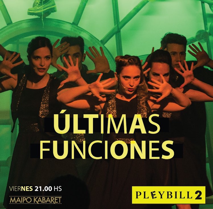 Últimas 4 funciones 🔥🔥💛 👉Viernes 21hs en <a href="/Teatro_Maipo/">Teatro Maipo Oficial</a> #MaipoKabaret sacá tus entradas en bit.ly/PleyEntradas <a href="/Plateanet/">Plateanet</a> <a href="/clubln/">Club LA NACION</a> #viernes
