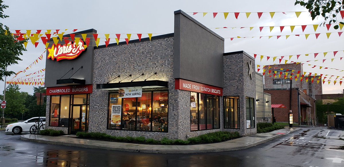 gkaarch's tweet photo. Newly built ground-up Carl's Jr. restaurant by gk+a, located in North Bergen, NJ. Visit them tomorrow (Friday, Nov. 9) for their official grand opening with the mayor, starting at 12PM! https://t.co/8uhDdE6cMF
