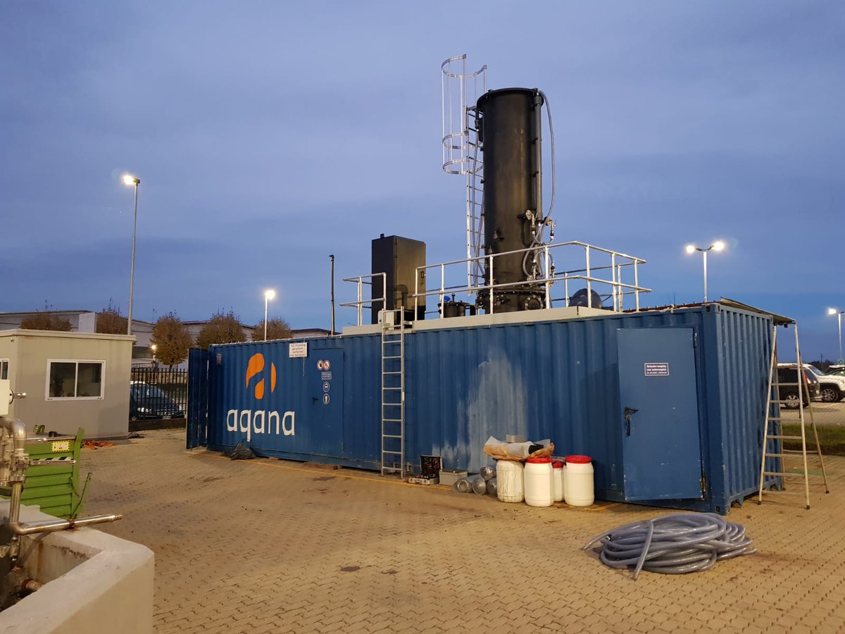 One of Aqana's pilot plants being installed and ready for another challenging testrun of 3 months