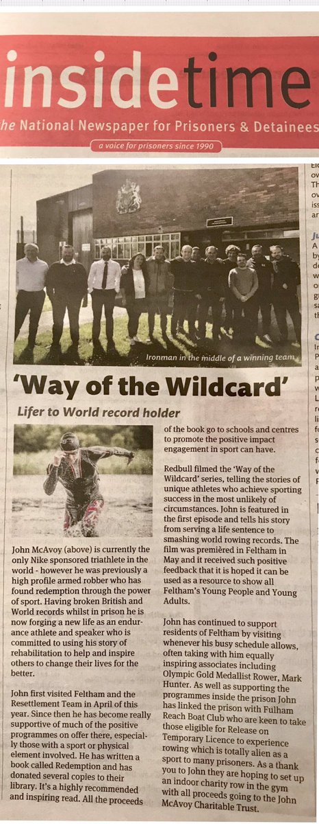 Great article on the fantastic work @johnmcavoy2 is doing supporting @hmyoifeltham and bringing them together with @FulhamReachBC  #changinglivestogether #powerofsport #unlockingpotential #positivefuture youtu.be/nt_b105xjtA #wayofthewildcard