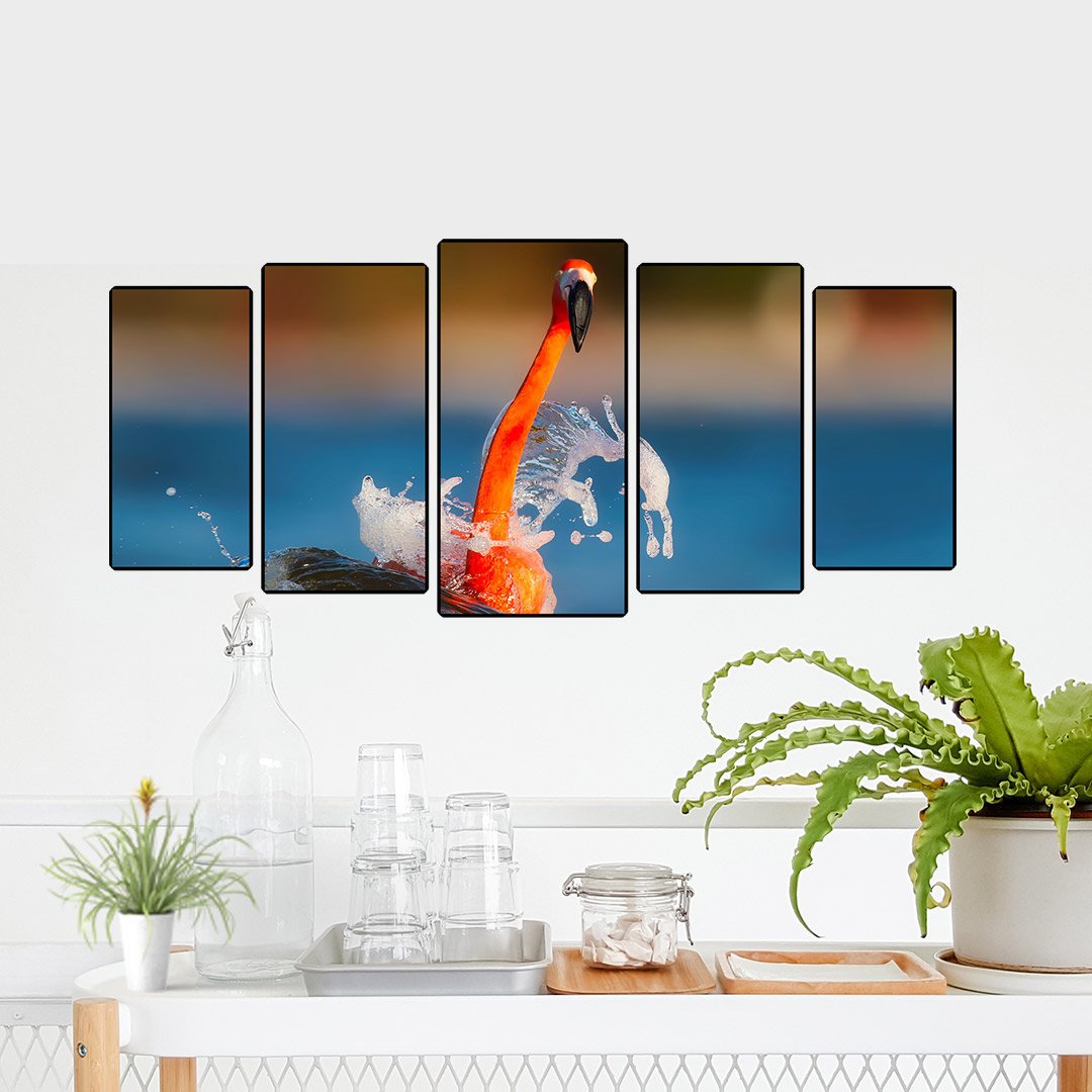 Excited to share the latest addition to my #etsy shop: Canvas Wall Art 5 Panel Flamingo In Water Design - Love Flamingos - Flamingo In Water - Beach Flamingo - Home Decor - Wall Art Canvas etsy.me/2OxMVvh #art #printmaking #flamingowallart #loveflamingo #canvas