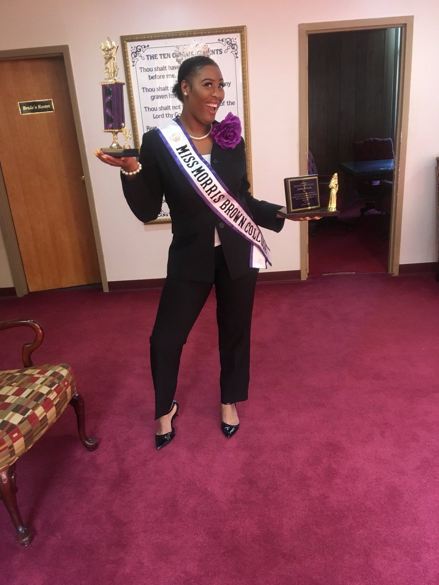 This time last year, I was giving the biggest responsibility and I’m still honored to pass up the crown because now I’ll forever be in history 💜 #morrisbrowncollege #missmbc’17-‘18