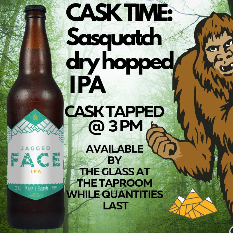 CASK TIME: Jagged Face IPA which is dry hopped with 1 lb of Sasquatch hops.The flavour is floral with notes of melon. Tapping tomorrow at 3pm.
#MAbrewing #islandbrewmountainview #mypqb #parksvillecraftbeer #craftbeer #bccraftbeer #parksvillequalicumbeach #craftbeerlife #bcbeer