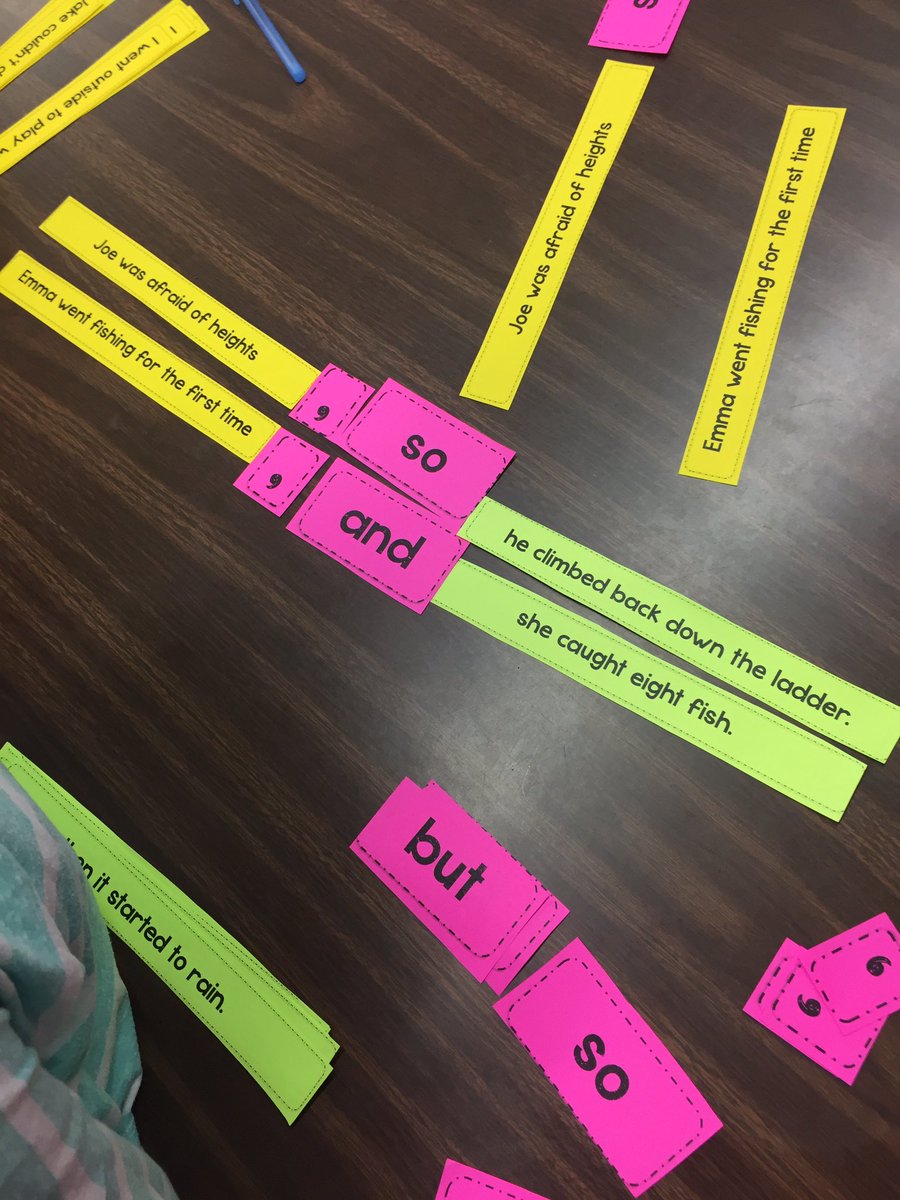 crazyteachergo's tweet photo. Today in third grade we also used #GuidedGroups and #LiteracyCenters to review compound sentences and main idea & details @NWElementary. #HighEngagement #CenterBasedLearning #3rdchat #crazyteacherlife #3rdGradeIsSoMuchFun https://t.co/wqTIG1jiJd