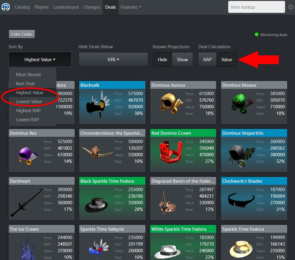 Rolimon's - We improved our Roblox Value Leaderboard so