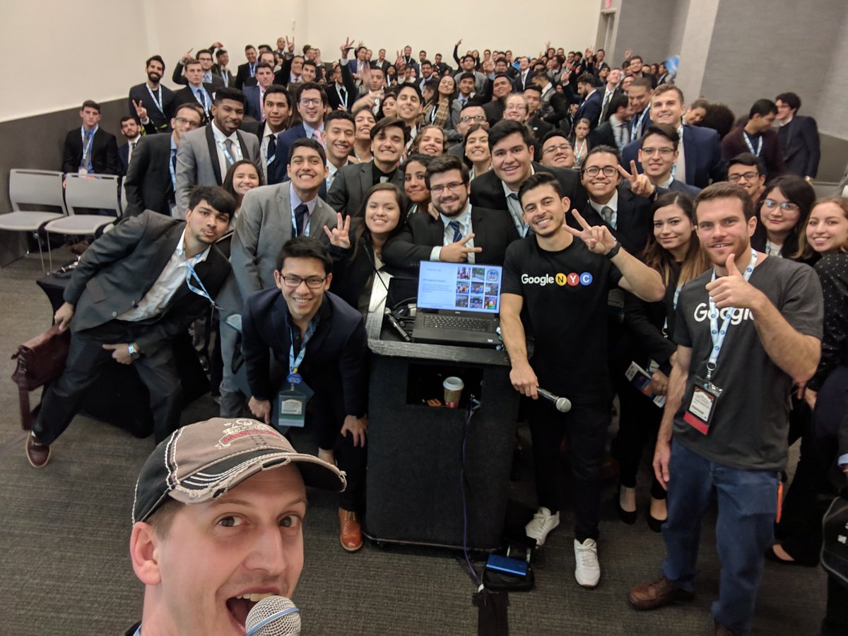 Anthony, Filipe and I ran the Tech Interview Workshop at #SHPE2018. Come visit us at the career fair on Friday and Saturday! We're hiring! #googleoncampus <a href="/googlestudents/">Google Students</a>