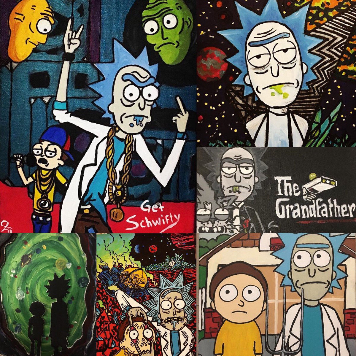 Rick n Morty Paintings!XMAS presents!Choose from what I already have or custom!Affordable quick turnaround.comment or: Etsy.me/2n87rqk #coolart #denverartist #giftideas #coolgifts #rickandmorty #rickandmortyart #rickandmortyforever #rickandmortyfanart #rickandmortygifts