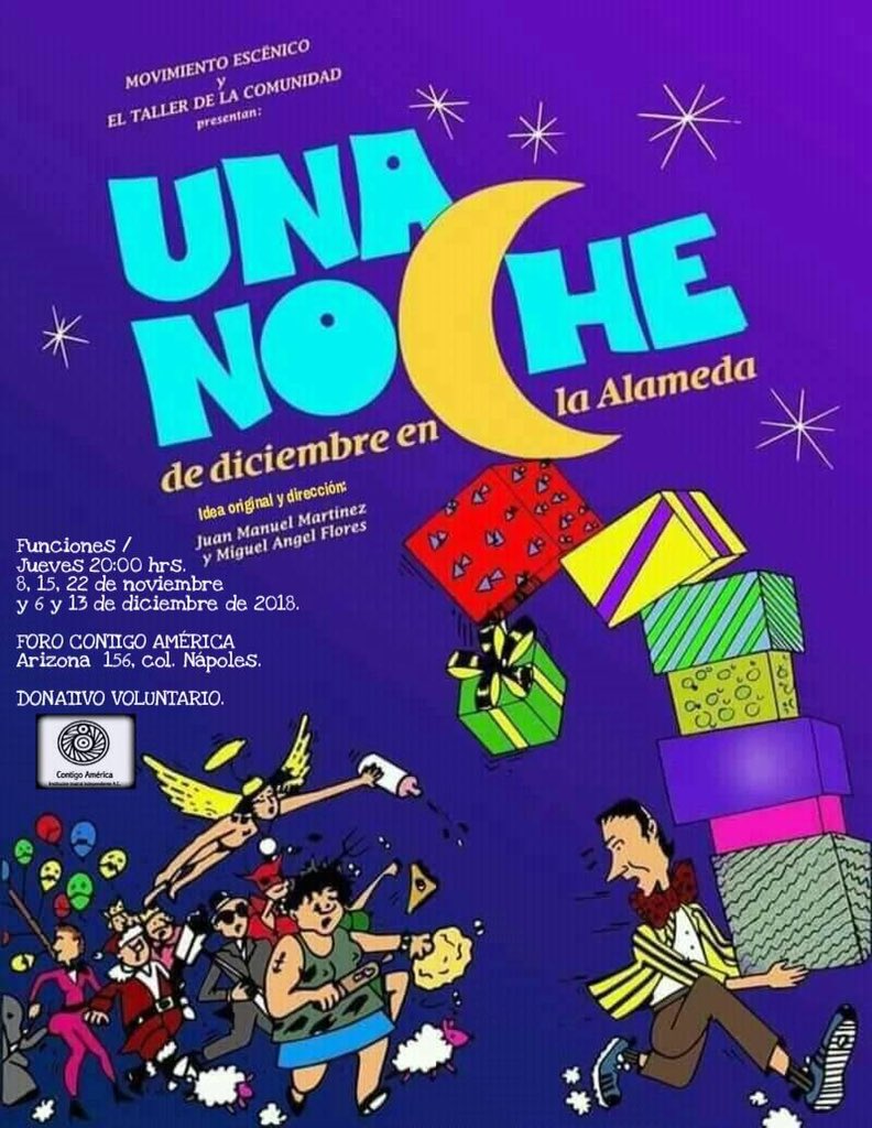 Contigo América (@contigoamerica) on Twitter photo Jueves 20:00 Hrs Las aventuras y desventuras de un típico consumista de la clase media, durante su recorrido por la Alameda Central, en la época navideña de los años 80’s. <a href="/elteatrocdmx/">Cartelera de Teatro</a> @MasTeatroMx <a href="/teatrocartelera/">Teatro Cartelera</a> <a href="/micarteleramx/">Mi cartelera</a> <a href="/teatromexicano/">Teatromexicano</a> <a href="/difusionka/">Difusión Ka</a> <a href="/arteycultura/">Cartelera Cultural</a> Jueves 20:00 Hrs Las aventuras y desventuras de un típico consumista de la clase media, durante su recorrido por la Alameda Central, en la época navideña de los años 80’s. <a href="/elteatrocdmx/">Cartelera de Teatro</a> @MasTeatroMx <a href="/teatrocartelera/">Teatro Cartelera</a> <a href="/micarteleramx/">Mi cartelera</a> <a href="/teatromexicano/">Teatromexicano</a> <a href="/difusionka/">Difusión Ka</a> <a href="/arteycultura/">Cartelera Cultural</a>