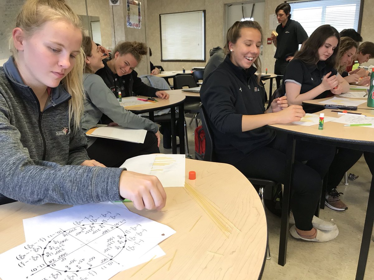 MsWeissMath's tweet image. Spaghetti Trig Graphs - infinite FUN(ctions) #thehillacademy #advancedfunctions #trig #mathletes #teach360