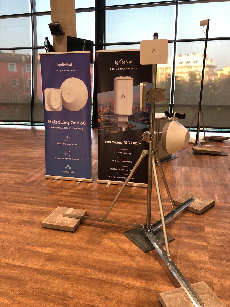 EdgecoreWiFi's tweet photo. Ready for Il.COMgress with #AccessPoint Kft. in Budapest! #theFutureOfFixedWirelessAccess #MultiGigabitConnectivity #WirelessFiber #60GHz #MetroLinq https://t.co/Q9BLYMZty3