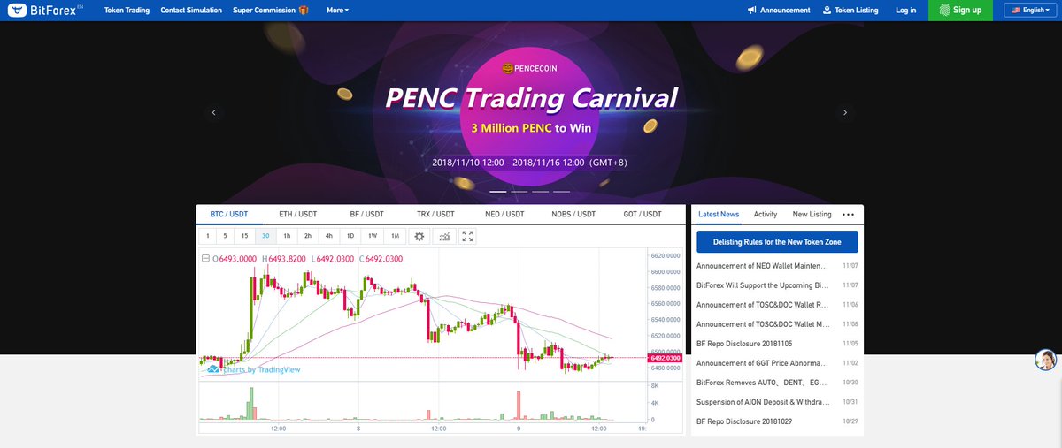 <Event> Pencecoin X Bitforex

Please go to the link below :)
bitforex.com

Do check them out if you haven't :-)