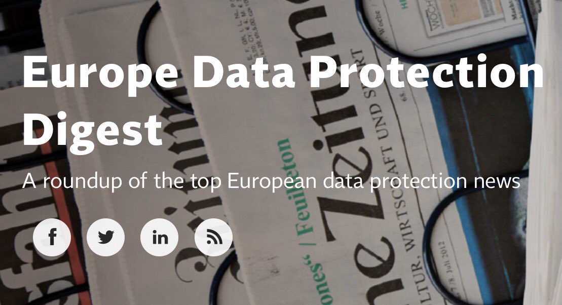 @PrivacyPros @EU_EDPS @BrusselsGeek the #IAPP Europe #dataprotection Digest is out: this weeks editorial looks at the intersect  of #data & #competitionpolicy - stay on top of 🇪🇺 #privacy #dataprivacy news here! iapp.org/news/a/notes-f… via @DailyDashboard