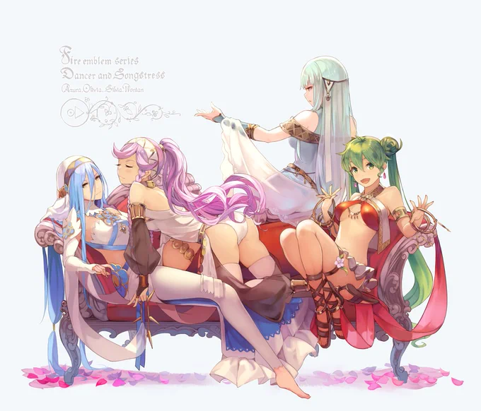 歌姫と踊り子 #FireEmblem #週に一枚位描くべきなのでは 