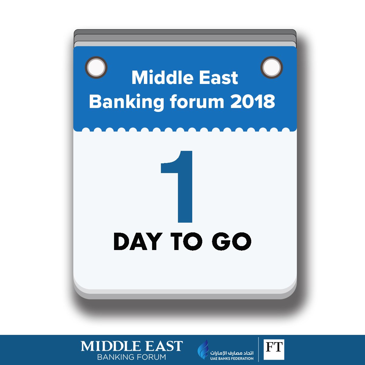 ME_BankingForum's tweet photo. The most awaited #banking event of the region is happening in 1 day. Network with senior bankers and top industry experts at the #MEBF2018. To register, click here: https://t.co/Z8KbJ5UREU
#FTMEBanks #UBFEvents #UAEFinance #UAEBanks #1DayToGo https://t.co/vShH0t7wip