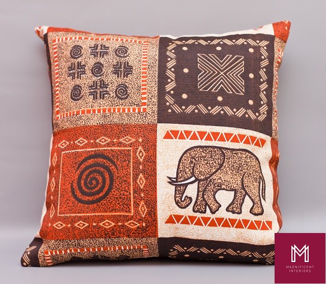 One way of bringing out the African touch in your interiors, is by adding African themed cushions. #Africaninteriors #Africandecor #AfricanFabric #interiorswithanAfricantwist #FeatureFriday