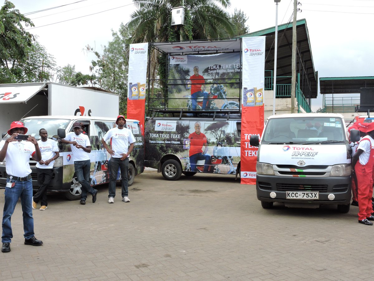TotalEnergiesKE's tweet photo. All Set for the TOTAL HI-PERF Caravan flag off.
TOTAL HI-PERF offers protection to your motorbike engine parts, reducing friction, improving performance & reducing maintenance costs.
#TOTALHIPERF #TunzaEngine #SaveChapaa https://t.co/Ty8ZK9DSpo