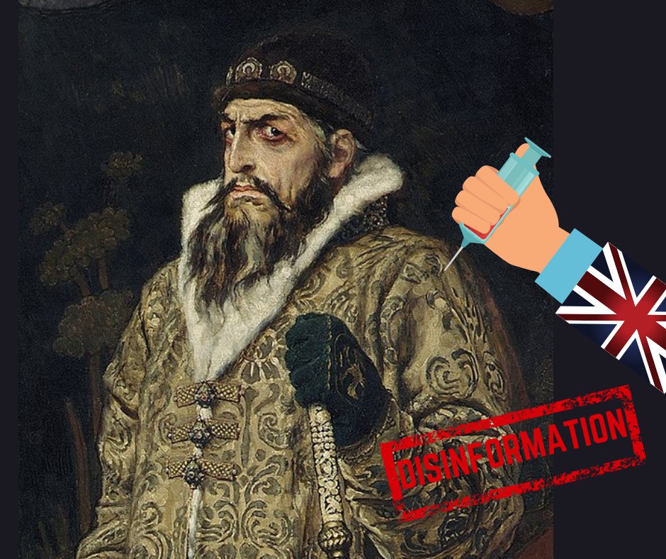EUvsDisinfo's tweet photo. Medical malpractice 16th century style? Pro-Kremlin disinfo claims #IvanTheTerrible was poisoned by British doctors. Really?! #DisinfoReview https://t.co/kt71La0uRI https://t.co/mrTcXPvfDm