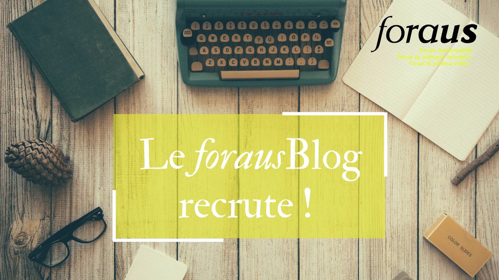 foraus's tweet photo. Le #forausBlog recrute ! Tu es passionné·e de #politiqueinternationale et tu as de l’expérience dans l’édition d’un #blog ? Alors, n’hésite pas et postule dans une équipe dynamique et ultra-motivée : https://t.co/rwHiZ3pmbZ https://t.co/bHq6gSRqZY