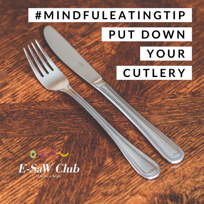 noweighbynisad's tweet photo. #MindfulEatingTip
Between each mouthful, try putting your cutlery back on the table. You will be surprised how much more time you will take to chew. When you sit there with the fork already loaded up, you will eat much more quickly.
#mindfuleating https://t.co/9RTs1uborM