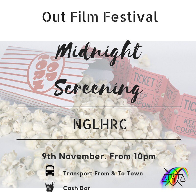 NGLHRC's tweet photo. Today's #FriGay dosage is brought to you by #OFF2018 
Midnight screening at our offices.
Transportation from and to town is provided and there will be a cash bar! 
Friday night plan sorted.... just like that 😁 https://t.co/o4UmfagtDl