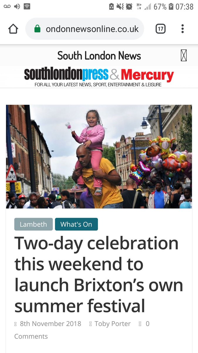 Big thanks to <a href="/SthLondonPress/">South London Press</a> for this article on the Wave Launch Event. Did you know all of those great people in the article hail from Brixton? buff.ly/2PkE59l. Our initiative celebrates Brixton's People, Place &amp; Culture.
Last few Wave tickets: buff.ly/2zwxduI