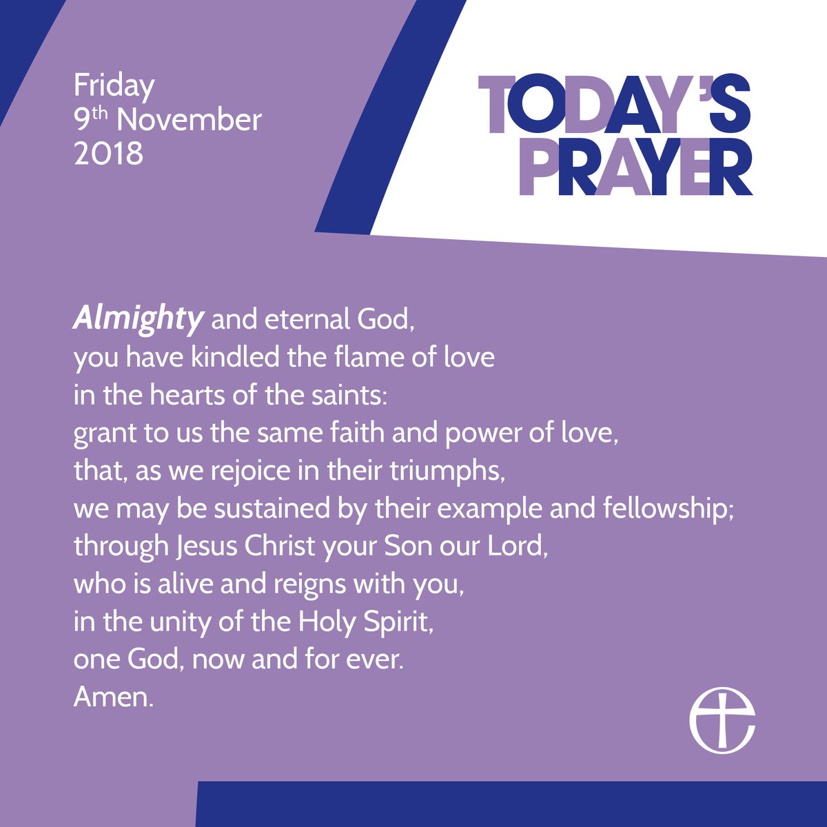 churchofengland's tweet photo. Here is today’s prayer from the Church of England. You can access text and audio versions through our website: https://t.co/YJiygMjBLN https://t.co/nqFj8W3ePf
