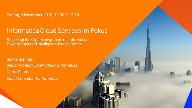 Informatica_DE's tweet photo. Brandneues #Cloud Webinar heute um 12 Uhr: Cloud im Fokus: Datenintegration mit Informatica PowerCenter und IICS https://t.co/iD9DvU3OdP #Datenintegration #Informatica #PowerCenter #IICS #ETL #SaaS #PaaS #iPaaS #CloudServices https://t.co/DwTaG33usT