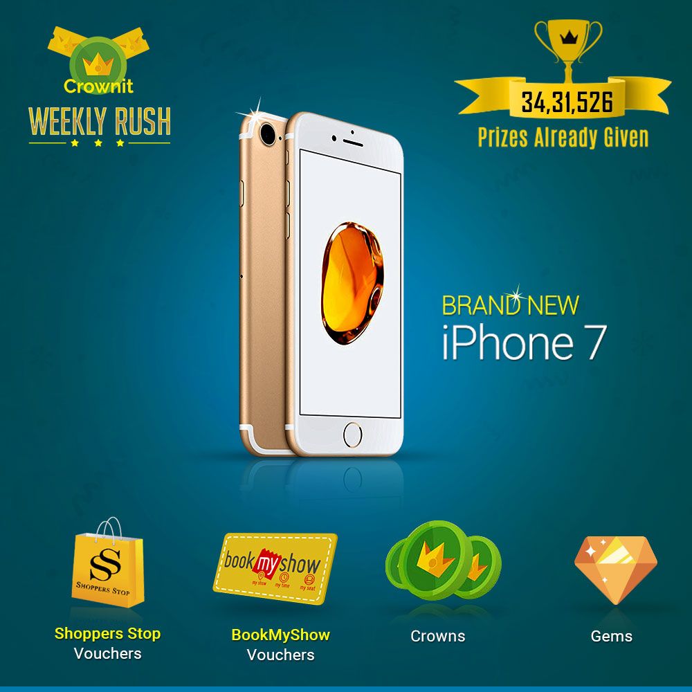 IpsosCrownit's tweet photo. Friday = #WeeklyRush day. :D
So are you ready with your rush tickets? Stay tuned on the #Crownit app at 3PM to see what you win. All the best! :D https://t.co/fx5ZJUjyP3