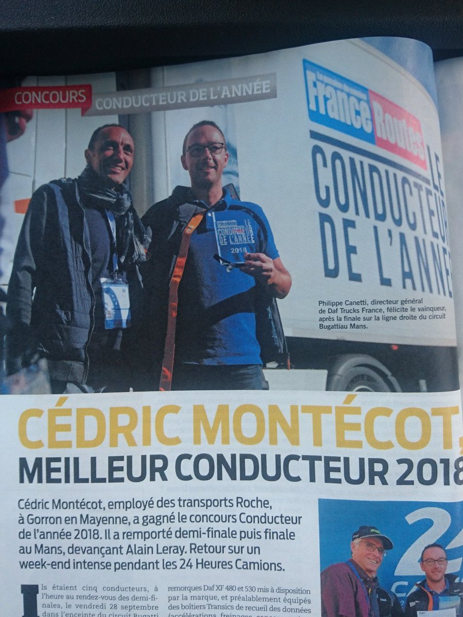 Lisez <a href="/FranceRoutes/">FranceRoutes</a>
De novembre et retrouvez notre conducteur de l'année...  📖 
#VendrediLecture