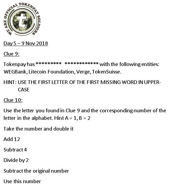 CryptoTweeterz's tweet photo. Jump and jive. stay alive. 🕺💃 @Tokenpay will kick your crypto holdings into overdrive. 👊

Just solve the clue for day 5!
#litecoin #tpay #tpaysoldier #overdrive #jive #fridayfeeling #fridaymotivation #crypto https://t.co/wLLIZEr45T
