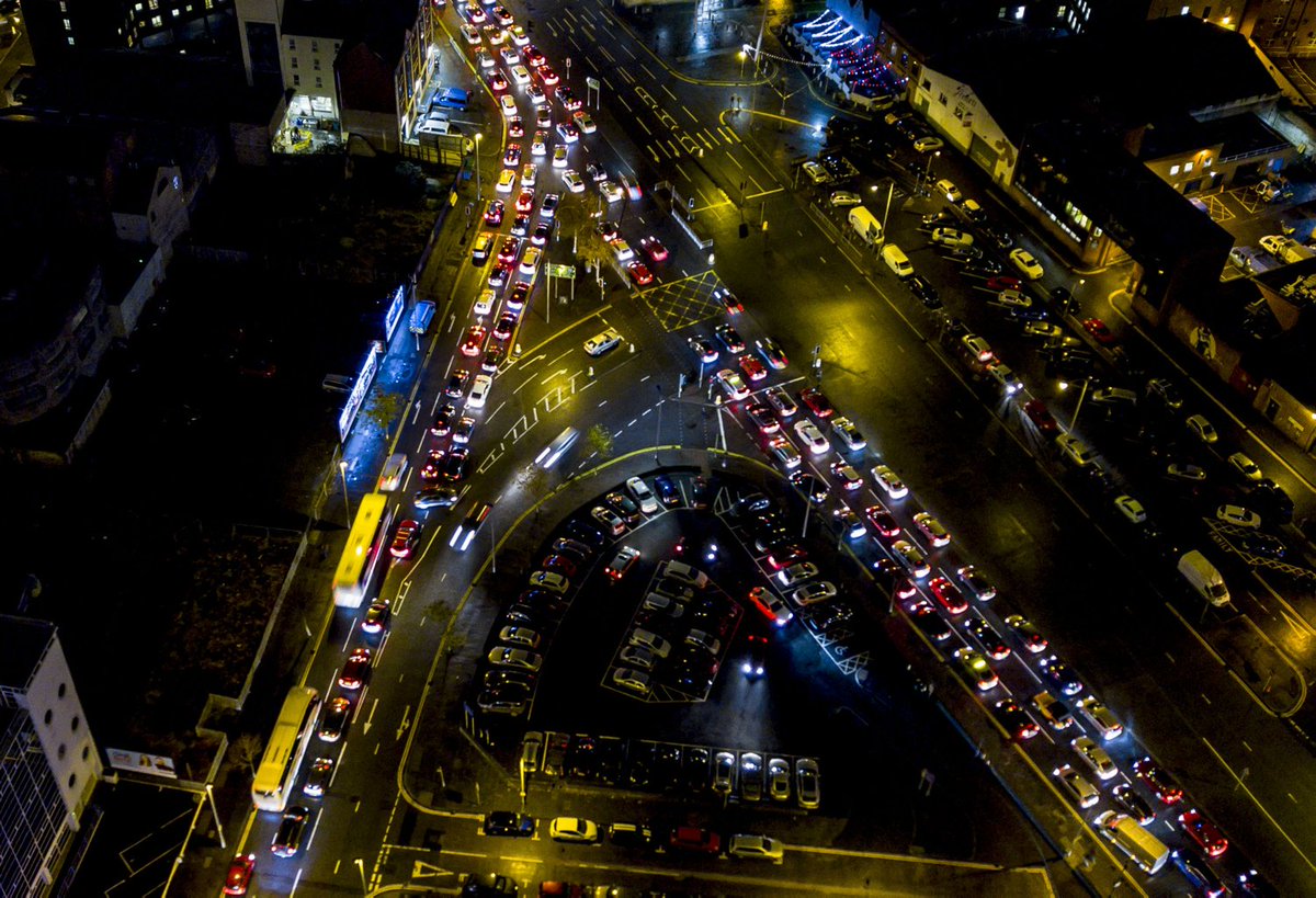 BelTel's tweet photo. Gridlock Belfast: City's traffic chaos revealed from the air - from @Kscott_94
https://t.co/9ic2B5jdw4 https://t.co/wHHnrX2fZC