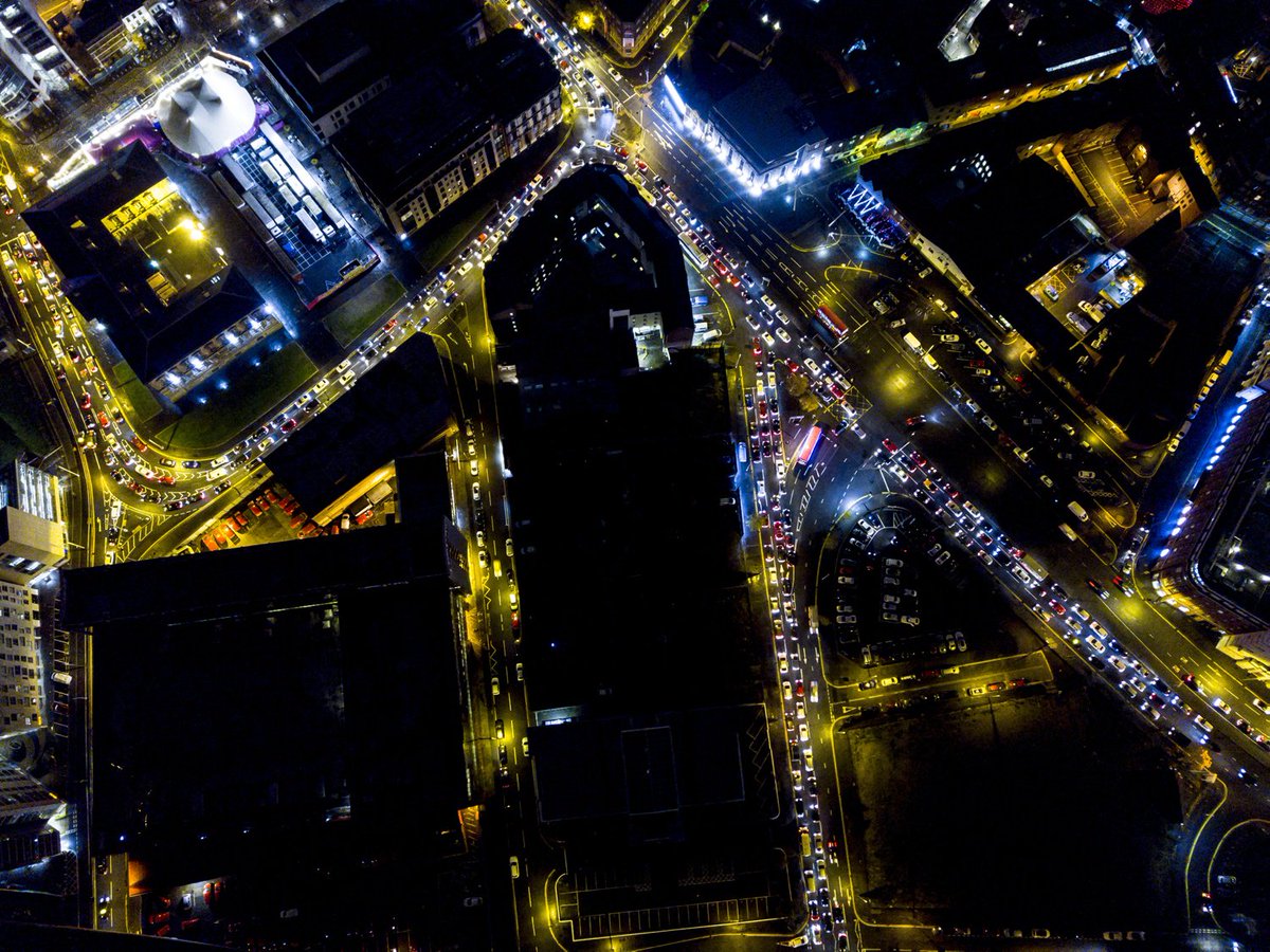 BelTel's tweet photo. Gridlock Belfast: City's traffic chaos revealed from the air - from @Kscott_94
https://t.co/9ic2B5jdw4 https://t.co/wHHnrX2fZC