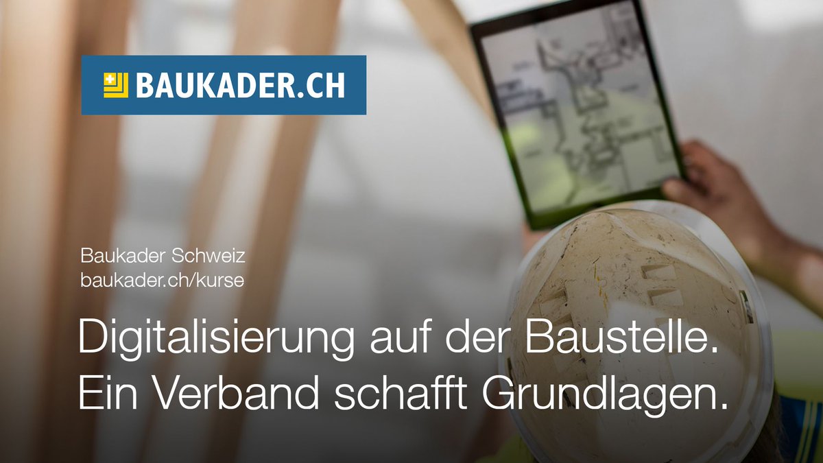Über Monate hat sich die Verbandsleitung von #Baukader Schweiz mit dem Thema Digitalisierung auf der Baustelle auseinandergesetzt und einen 2-tägigen Kurs entwickelt, der Bauführer und Poliere auf die Veränderungen der Digitalisierung vorbereitet. baukader.ch/kurse