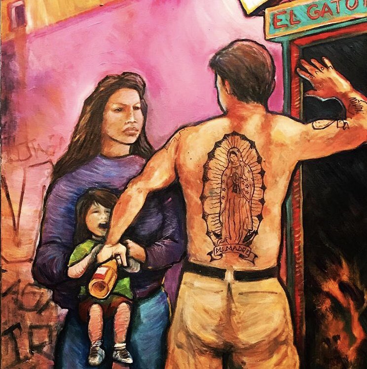 tonialexis__'s tweet image. The Last Slap by Cartoonist Serg #spousalabuse #chicanoart