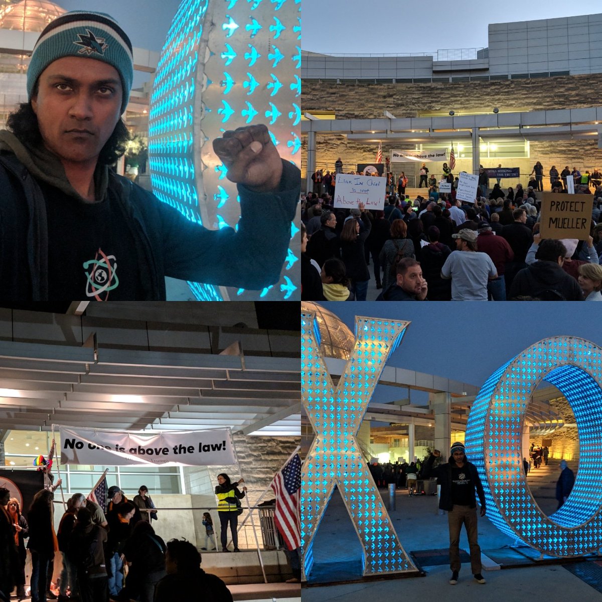 RaviValleti's tweet photo. #SanJose the heart of #SiliconValley, near my hometown #SantaClara, says Protect the Mueller Investigation. #WhitakerMustRecuse #ProtectMueller #TrumpIsNotAboveTheLaw #voteforscience #MarchForOurLives #Futurist #modelminoritymutiny #ProtectMuellerNOW https://t.co/NfPdhfY6i1