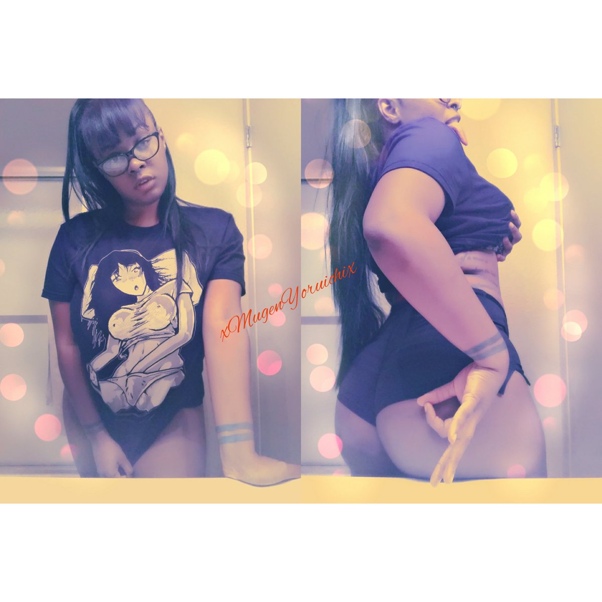 xMugenYoruichix's tweet photo. Birthday is tomorrow~
Pics of me in my #BirthdaySuit will be on my Patreon for just $1. LINK IN BIO if you wanna peep๐๐๐
๐#GetLostPerv
#Scorpio #scorpioseason #gotem #birthday #birthdaygirl #lust #masturbation #horny #booty #squats #glasses #tattoos https://t.co/Di1R2iEgyQ