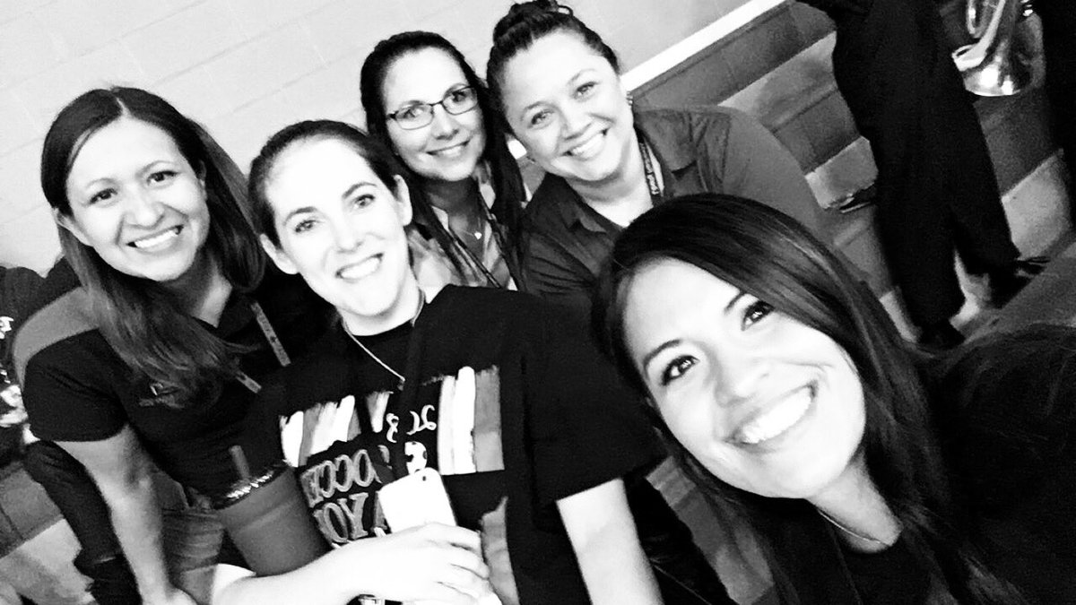coachpflores's tweet photo. Pep rally today with my awesome #LHSWorldLanguages team @srakubic #LibertyLearns #lhsredhawks #LibertyWorldLanguages Thanks @sraloera for the picture https://t.co/hD5RSqmWeS