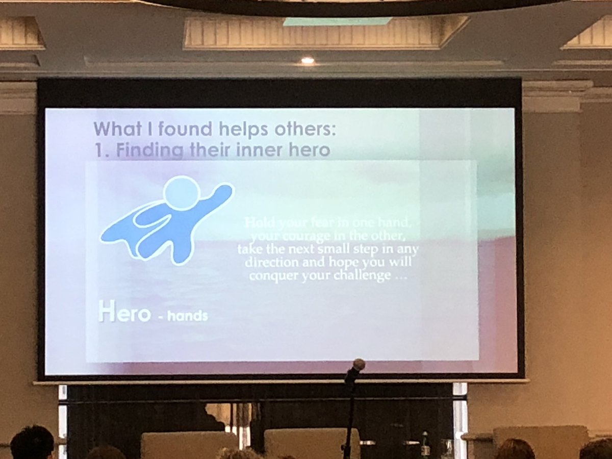 watts_lj's tweet photo. Head, hand & hearts & hope is a theme of Keynote speech from Dr Ann O’Neill #angelhands #AASWTrauma #@AASW_ #serviceuserperspectives #socialwork https://t.co/FmCrzCD6KS