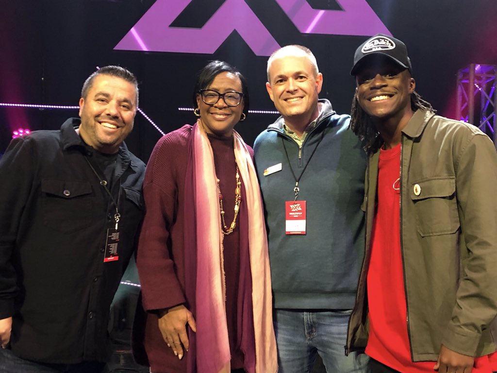 rigatoneys's tweet photo. Loved getting to hear and meet Cynt Marshall - CEO of the #DallasMavericks at the #MultiplyConference. An amazing woman that is transforming the culture of the #NBA. #stadiachurchplanting https://t.co/vsfyQu6bKr