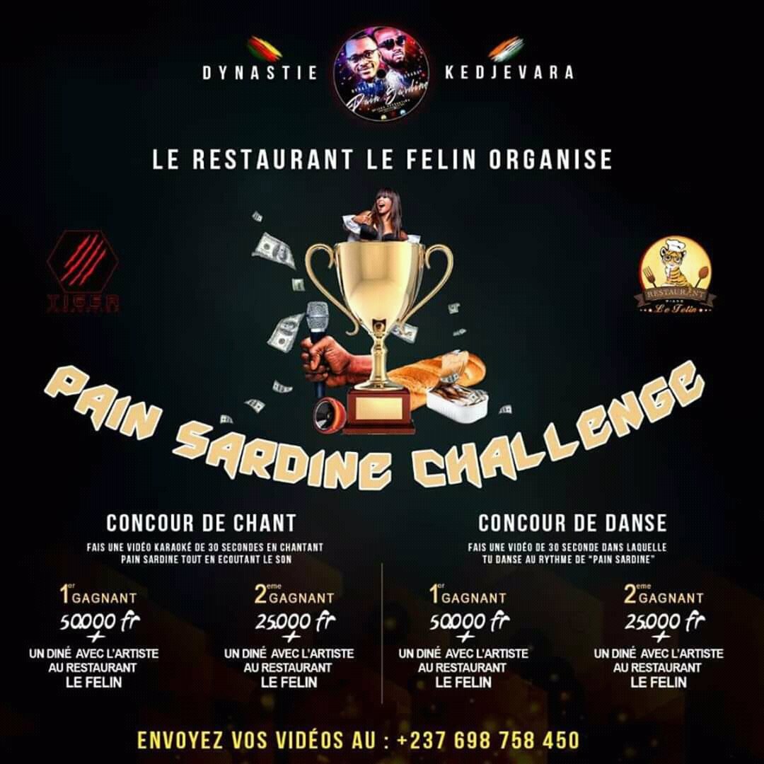 Made_In_Camer's tweet photo. @Dynastieletigre's #PainSardine competition ongoing. Win up to 50k for either singing or dancing for just 30secs...
#TimsBlog237 https://t.co/O2ZKtBBFLg
