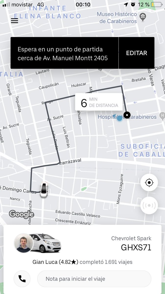 camilaaaaa_7's tweet photo. CUIDADO! La estrategia de los conductores de uber que obligan a cancelar el viaje, para que pagues una tarifa mientras ellos solo se alejan😡  @Uber_Chile un micro estafador https://t.co/NvNOANPeks