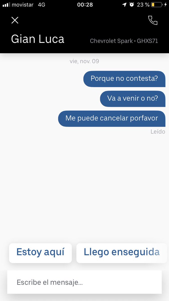 camilaaaaa_7's tweet photo. CUIDADO! La estrategia de los conductores de uber que obligan a cancelar el viaje, para que pagues una tarifa mientras ellos solo se alejan😡  @Uber_Chile un micro estafador https://t.co/NvNOANPeks