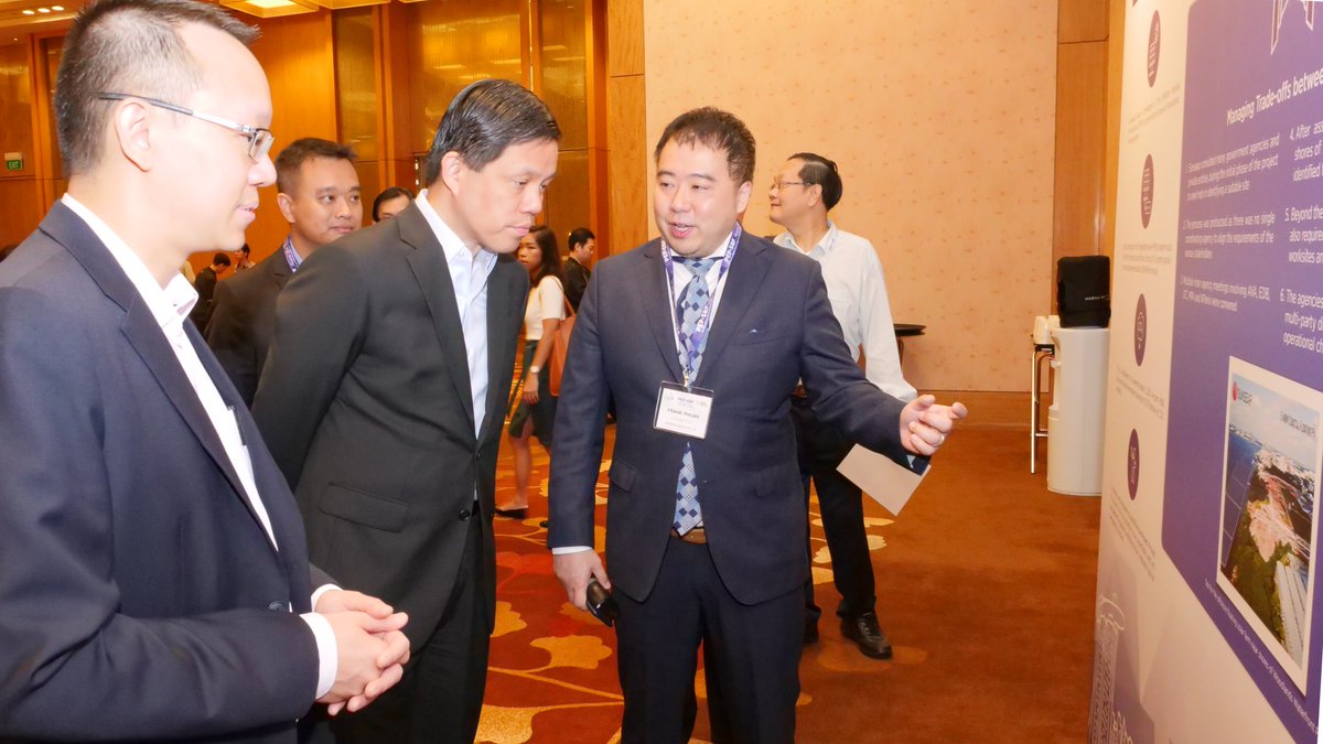 sunseap_group's tweet photo. This morning at PEP-SBF awards 2018 where Sunseap's offshore floating PV system was showcased as one of the key projects, with Minister Chan Chun Sing, Minister for Trade and Industry as the Guest of Honour. https://t.co/wUJsMmddN0