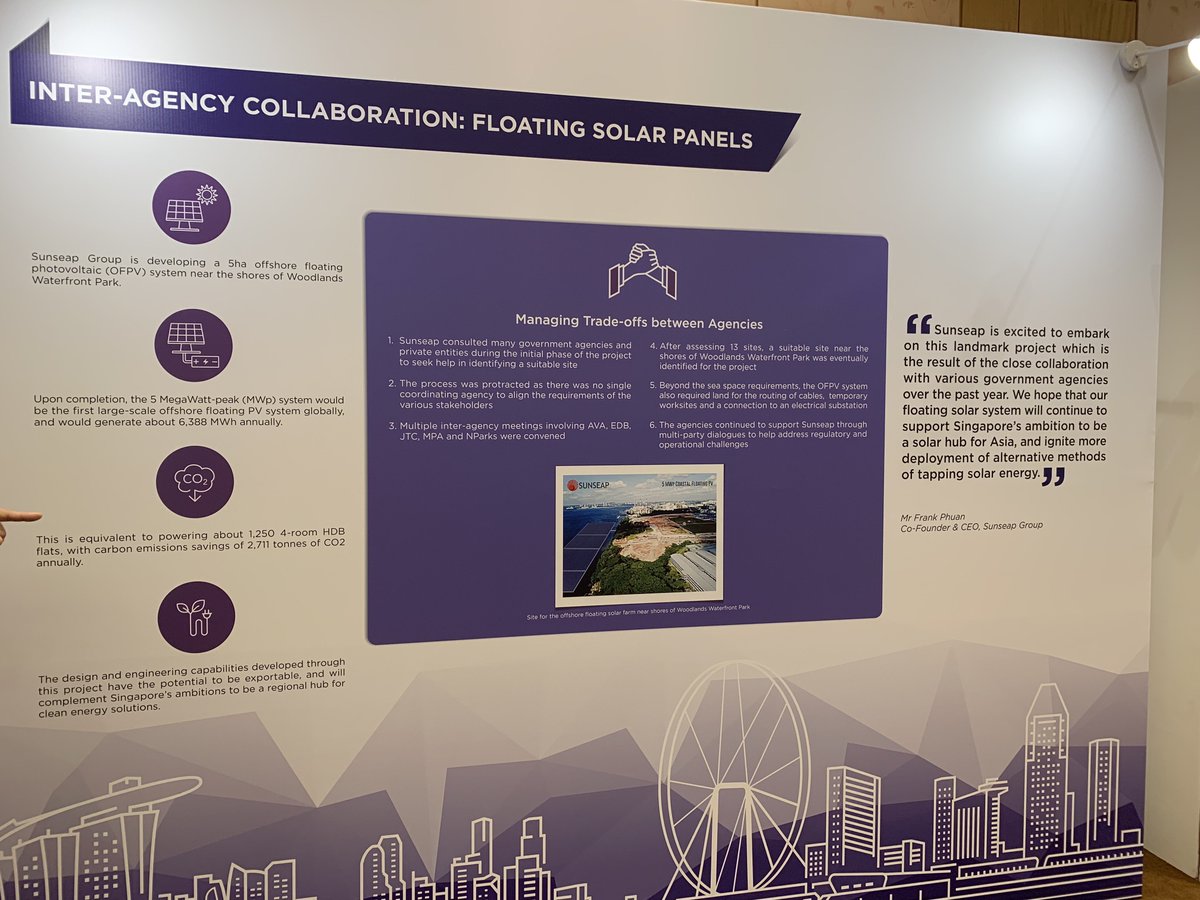 sunseap_group's tweet photo. This morning at PEP-SBF awards 2018 where Sunseap's offshore floating PV system was showcased as one of the key projects, with Minister Chan Chun Sing, Minister for Trade and Industry as the Guest of Honour. https://t.co/wUJsMmddN0