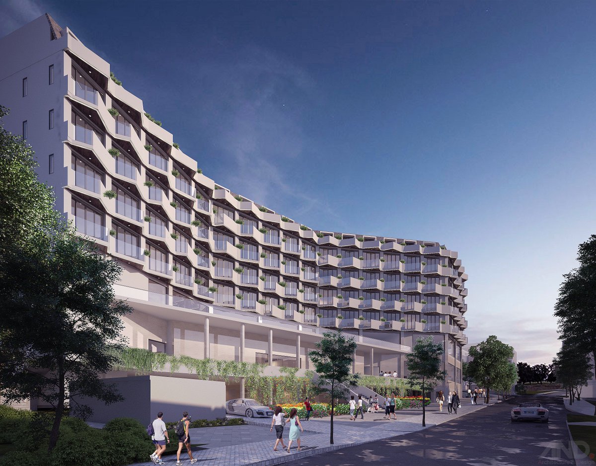 GolfValleyHotel's tweet photo. In contrast to the sturdy and strong exterior, the space of the Golf Valley Hotel is soft, winding like the natural landscape of Dalat Hill. https://t.co/pcelWwJBsM