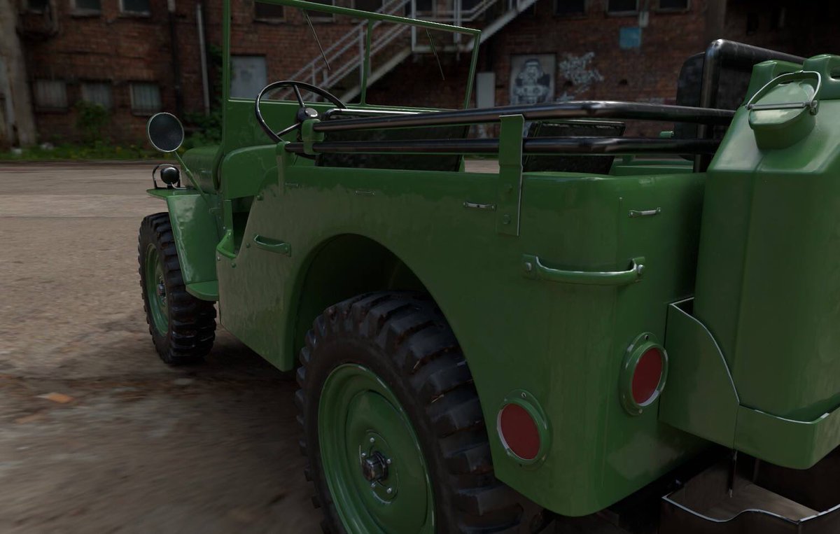 neli702's tweet photo. Finished the Willy’s.  #Blender3D #SubstancePainter @DarrinLile your course helped me make this. https://t.co/tCknqsbF8A