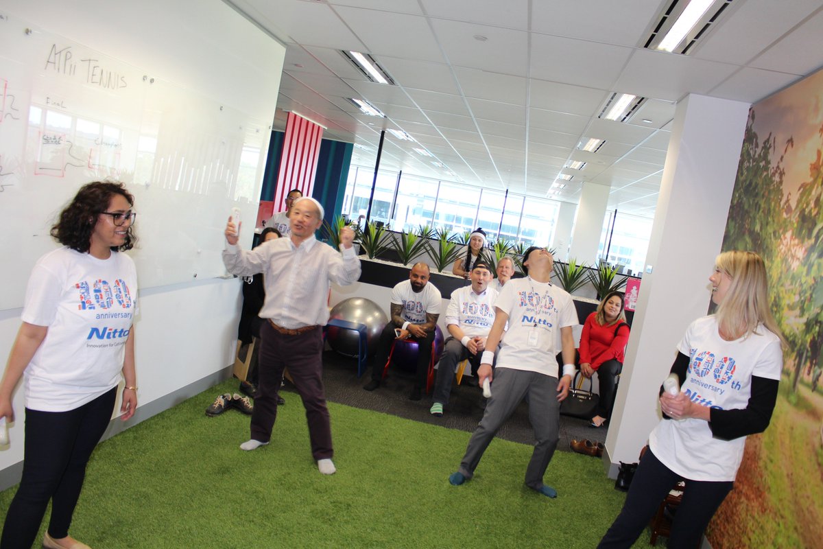 Nitto_Aus's tweet photo. It’s getting close to the ATP Tennis in London now, so we thought we would get ready with a heated game of Wii Tennis (it didn’t take long to get competitive)🎾 #atptennis #nittoatpfinals #wiitennis #ATPii #ATPFinals https://t.co/fD747ggE3R