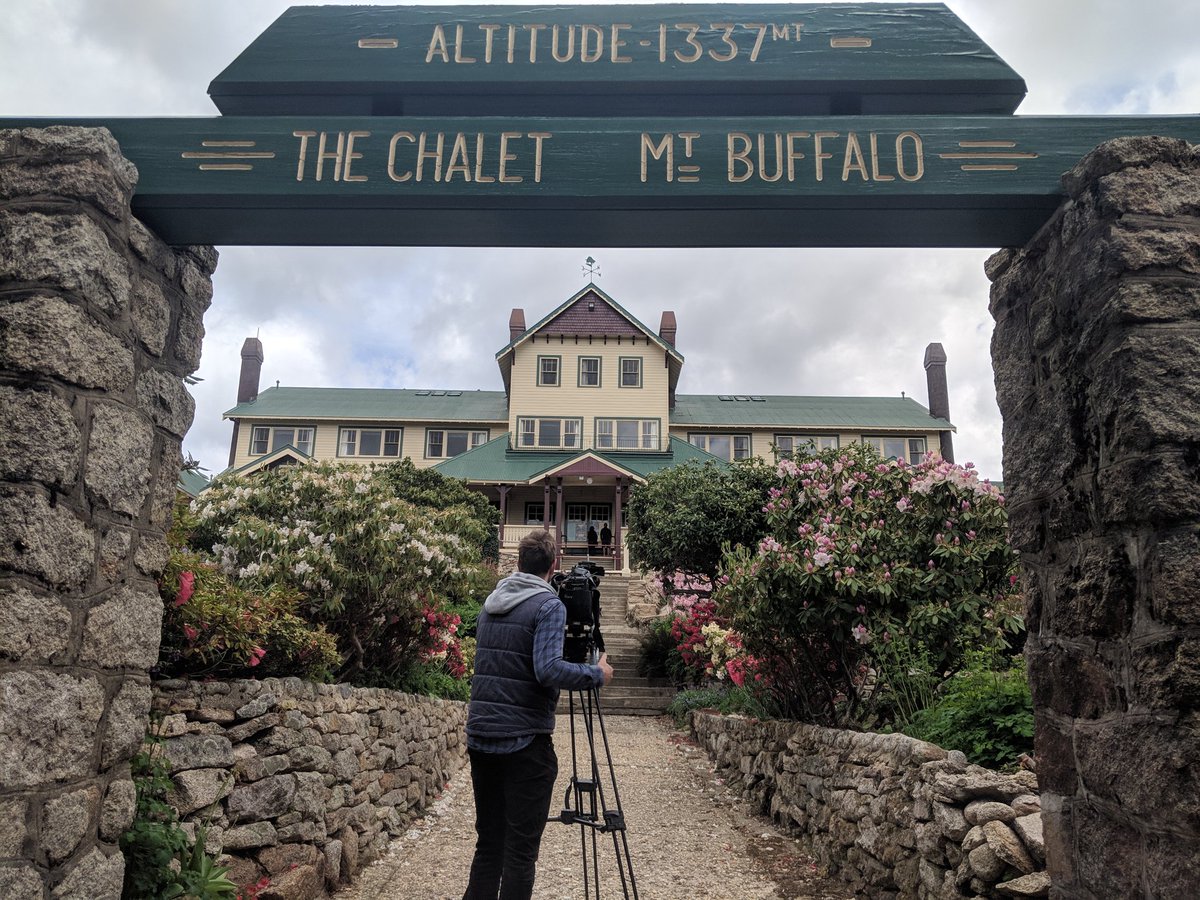 Mark_Blackman1's tweet photo. #AlpineShire says there could people back in the beautiful Mt Buffalo Chalet by late next year. Hoping to secure $2m for a cafe. Find out more about the big plans on @WINNews_Alb at 6 https://t.co/vI67DMzCwo